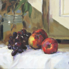 Still Life With Apples And Grapes